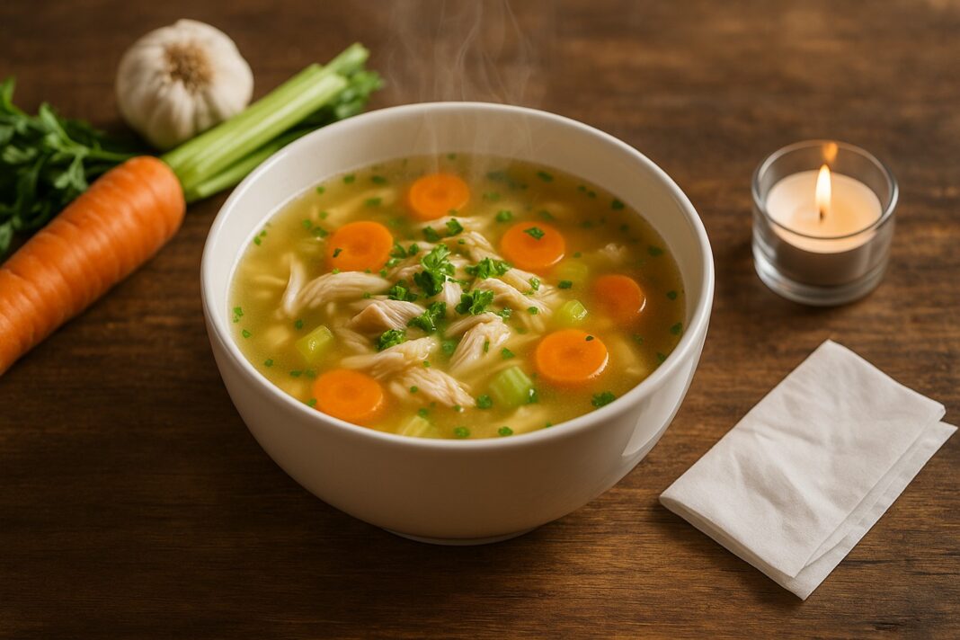 Hühnersuppe bei Erkältung – wohltuend und stärkend